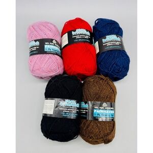 Brunswick Fairhaven 3 Ply Fingering Yarn 5 Skeins Pure Virgin Wool